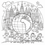 New Year Celebration in Various Countries Coloring Pages 1