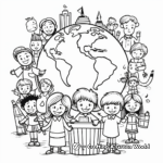 New Year Celebration in Various Countries Coloring Pages 2