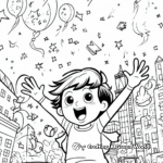 New Year Confetti Blast Coloring Pages 4