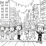 New Year Parade Coloring Pages for Children 3