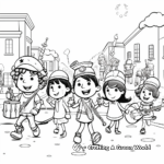 New Year Parade Coloring Pages for Children 4