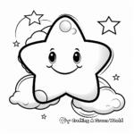 Night Sky: Star and Cloud Coloring Pages 2