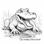 Nile Crocodile Coloring Pages 4