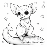 Nocturnal Kinkajou Coloring Pages 1