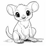 Nocturnal Kinkajou Coloring Pages 2
