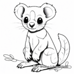 Nocturnal Kinkajou Coloring Pages 3