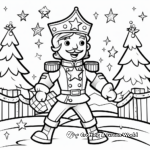 Nutcracker and Ballerina Dancing Coloring Pages 4