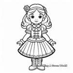 Nutcracker Doll Coloring Pages for Toddlers 1