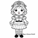 Nutcracker Doll Coloring Pages for Toddlers 3
