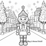 Nutcracker in Christmas Scenery Coloring Pages 4