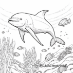 Ocean's Beauty: Dolphin Coloring Pages 4