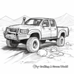 Off-road 4x4 Pickup Truck Coloring Pages 2
