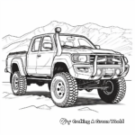 Off-road 4x4 Pickup Truck Coloring Pages 3