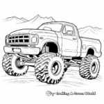 Off-Road Monster Truck Coloring Pages 1