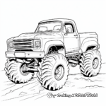 Off-Road Police Monster Truck Coloring Pages 1