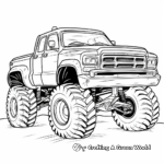 Off-Road Police Monster Truck Coloring Pages 2
