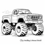 Off-Road Police Monster Truck Coloring Pages 3