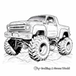 Off-Road Police Monster Truck Coloring Pages 4