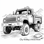 Off-Road Tow Truck Coloring Pages 3
