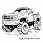 Off-Road Tow Truck Coloring Pages 4