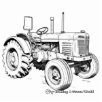 Old American Tractor Coloring Pages 1