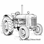 Old American Tractor Coloring Pages 2
