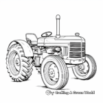 Old American Tractor Coloring Pages 4