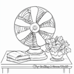 Old-Fashioned Table Fan Coloring Pages 2