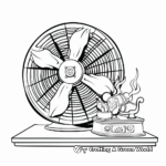 Old-Fashioned Table Fan Coloring Pages 3