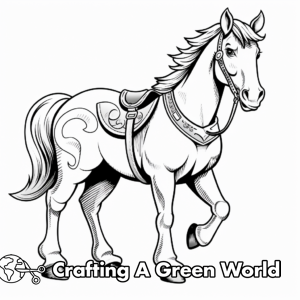 Western Horse Coloring Pages - Free &amp; Printable!