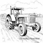 Old Tractor at Work: Farm-Scene Coloring Pages 2
