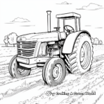 Old Tractor at Work: Farm-Scene Coloring Pages 3