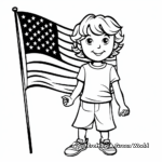 Olympic Flag and American Flag Coloring Pages 3