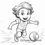 Olympics-themed Volleyball Coloring Pages 2