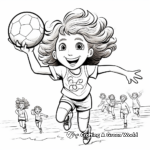 Olympics-themed Volleyball Coloring Pages 3