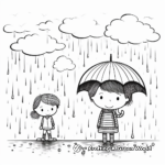 On and Off Rain Showers Coloring Pages 3