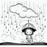 On and Off Rain Showers Coloring Pages 4