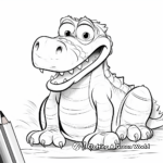Orinoco Crocodile Coloring Fun for Children 2