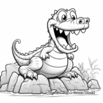Orinoco Crocodile Coloring Fun for Children 3