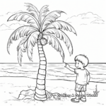 Palm Tree Beach Scene Coloring Pages 4