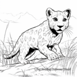 Panther Hunt Coloring Pages for Enthusiasts 1