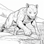 Panther Hunt Coloring Pages for Enthusiasts 3