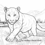 Panther Hunt Coloring Pages for Enthusiasts 4