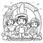 Parade-theme Thanksgiving Sign Coloring Pages 1
