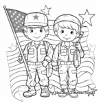 Patriotic American Soldiers Coloring Pages 1