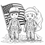 Patriotic American Soldiers Coloring Pages 3