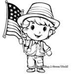 Patriotic US Flag Coloring Pages 1