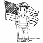 Patriotic US Flag Coloring Pages 2