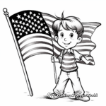 Patriotic US Flag Coloring Pages 3