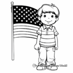 Patriotic US Flag Coloring Pages 4